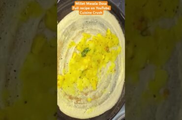 Millet Masala Dosa recipe | Healthy Millet recipe- | Millet Dosa recipe (No fermentation)