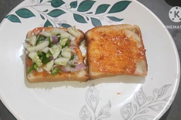 sabse healthy breakfast cheez veg sandwich recipe quick and easy nasta  bread breakfast #sandwich