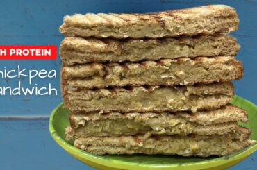 High Protein Veg Sandwich (Chickpea Sandwich) | Weight Loss Recipe | What I Eat in a Day