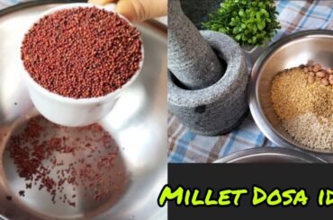 Healthy Recipes/Healthy Breakfast Recipes/Ragi Millet Dosa and Idli/Protein Rich Breakfast #millet