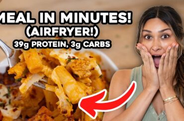 BUFFALO CHICKEN PASTA! | Low Carb | Airfryer recipe