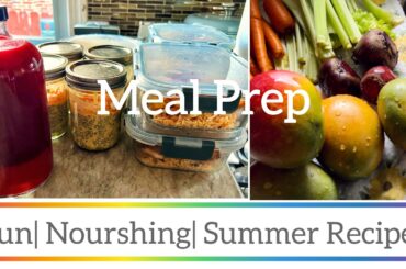 Healthy Low Cal Meal Prep with Macros|High Protein Veg Kabob Bowls|Mango OvernightOats|Detox Juice