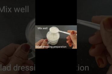 #shorts Healthy Salad Recipe / Homemade Salad Dressing