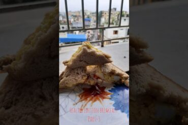 Day-3 Healthy edition breakfast#eggs mashed sandwich #recipe #food #cooking #bread