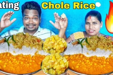 eating show | bottle gourd chole Cabbage rice eating | healthy veg food recipe | mukbang big bites