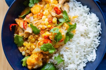 Thai Chicken Cauliflower Curry | Quick & Easy Healthy Dinner Recipe