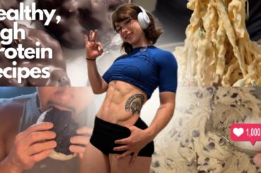 Trying Viral Fitness/Protein Recipes (pasta, ice cream, cookie dough, chocolate)