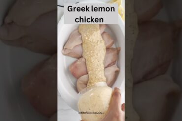 EPISODE 1 HEALTHY RECIPES:  Greek lemon Chicken in dinner to loose 5 pounds in 10 days.