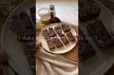 Try this healthy and delicious snack bar recipe (full recipe on TikTok - Fitnesswithsaz) #recipes