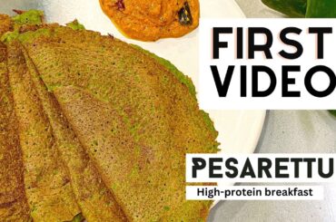 Pesarettu | With Kale & oats | 1st Video | High Protein Dosa | Weight Loss Recipe | Indian Breakfast