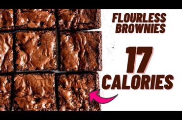 17 Calorie flour-less skinny brownies- Low calorie brownies