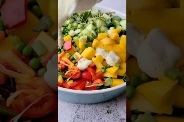 Healthy Green Salad | Protein Packed, Easy #salad #vegan #shorts