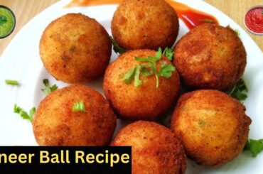 Paneer Balls Recipe | Potato Paneer Balls | Healthy Snacks Recipe | Quick Breakfast recipe