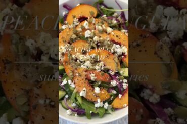 peach arugula salad | #shorts #food #viral #peach #arugula #salad #peaches #healthysalad