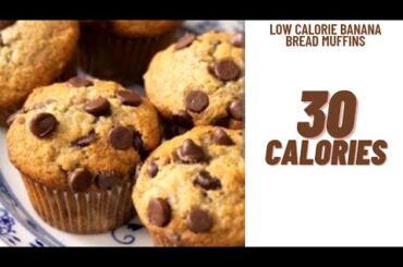 Try low calorie banana bread muffins recipe in calorie deficit diet-low calorie muffins-eggless