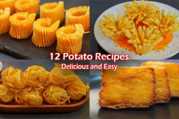 12 Amazing Potato Recipes!! Collections ! Delicious and Easy ! Potato Snack ,  French Fries