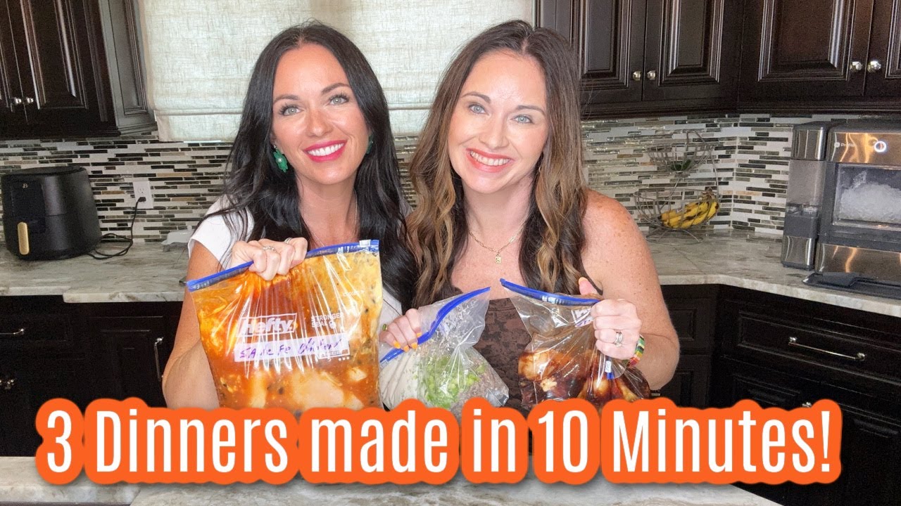 I made 3 Crock pot Freezer Meals in 10 minutes!! I made 3 Crock pot Freezer Meals in 10 minutes!!