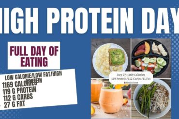 Full day of Eating High Protein low calorie day {for Weight Loss}