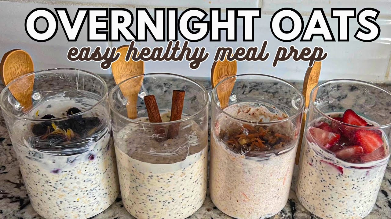 THE BEST OVERNIGHT OATS | healthy high protein meal prep THE BEST OVERNIGHT OATS | healthy high protein meal prep