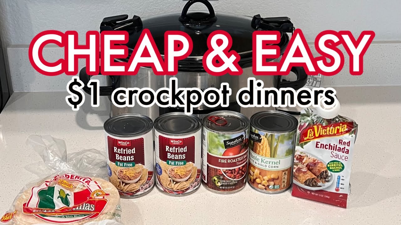 $1 MEALS!!! Easy Healthy and Affordable Crockpot Meals | Dirt Cheap Crockpot Meals to Save Money! $1 MEALS!!! Easy Healthy and Affordable Crockpot Meals | Dirt Cheap Crockpot Meals to Save Money!