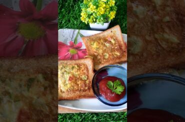 Bread omelette Breakfast Recipe | Healthy breakfast recipe #easycookingwithlax  #recipe  #shorts