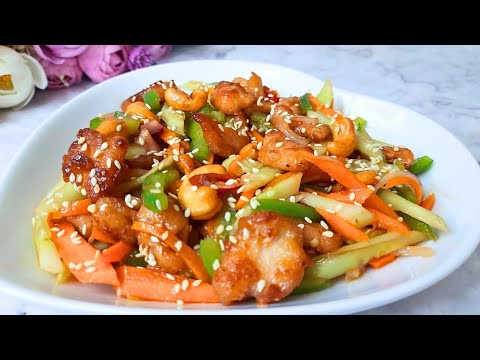 chicken cashewnut salad recipe/ easy & healthy salad chicken cashewnut salad recipe/ easy & healthy salad