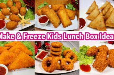 6 Perfect Make & Freeze Kids Lunch Box ideas Recipes | Tiffin Box Recipe | Party Snack | Kids Lunch