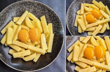 Just Chop 2 Potatoes & Add 2 Eggs | Simple Egg Potato Recipe | Inexpensive Healthy Breakfast