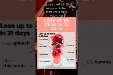 The Smoothie Diet 21 Day Weight Loss Program | Healthy Low Calorie Smoothie Recipes #shorts