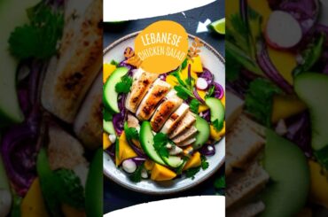 How to make chicken salad | Lebanese chicken salad Vibrant and flavorful #chickensalad