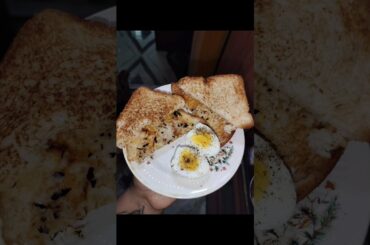 Healthy Morning breakfast (Garlic chess sandwich) #trending #youtubeshorts #food #recipe