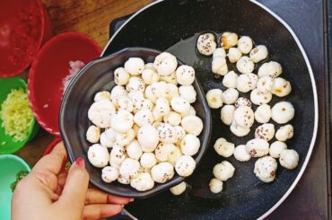 Makhana Chaat - Roasted Makhana Chaat For Weight Loss - Makhana Recipes - Healthy Snack Recipes