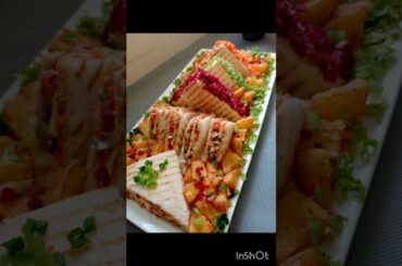 How to make sandwich at home? | Veg sandwich | Healthy & stylish recipe #shorts #youtubeshort #viral