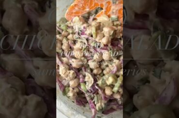 Creamy chickpea salad | #shorts #food #viral #creamysalad #chickpeasalad #salad #healthysalad