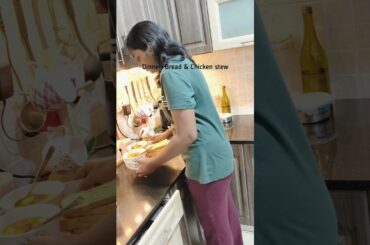 Dinner: Bread and Chicken stew #youtubeshorts #ytshorts #food #recipe #shortvideo #vlog #healthy #us