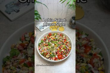 Lobia Chaat / salad #shorts #lobiachaat #blackeyedpeas #lobiarecipe #thefoodwelkin