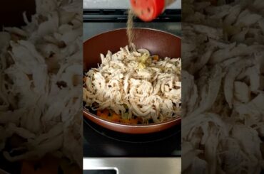 Easy, Healthy Shredded Chicken Recipe #shorts