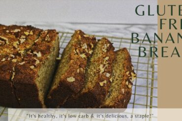 LOW CARB, ALMOND FLOUR BANANA BREAD | GLUTEN FREE | NO SUGAR ADDED.