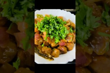 Soya Chilli Manchurian | Easy Recipe | Healthy Lunch or Dinner Recipe #cookwithvarsha #asmr #food