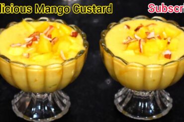 Mango Custurd Recipe| Easy Desserts | Ramadan Special 2023 | Iftar Recipe | Custard  | Unique Recipe