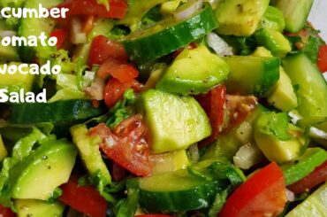 Cucumber Avocado Salad Recipe | #shorts | Eat