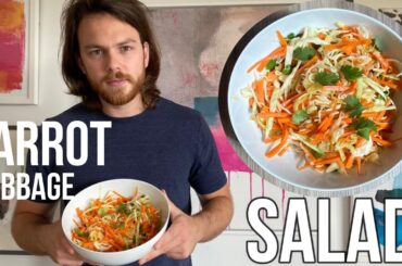 CABBAGE CARROT SALAD |3 min Cabbage Salad| Quick & Easy Healthy Cabbage Salad recipe for weight loss