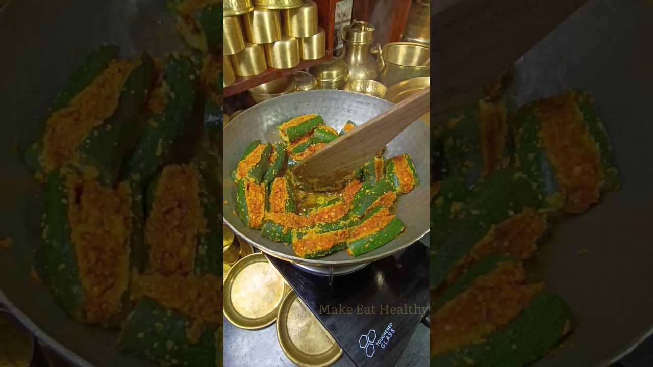 Bharva Turai | Gilki | Stuffed Sponge Gourd #shorts #makeeathealthy Bharva Turai | Gilki | Stuffed Sponge Gourd #shorts #makeeathealthy