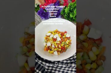 Weight loss recipe|Healthy Chaat recipe #shorts #mintmasala #weightloss #recipes #chaat #teatime