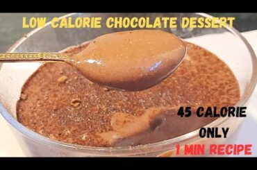 High protein low calorie chocolate dessert recipe-Low calorie chocolate Mousse-Chocolate pudding