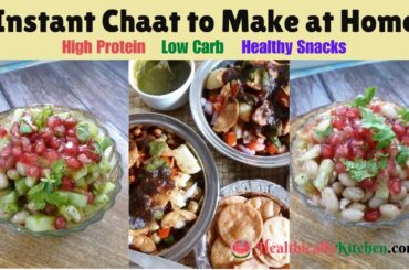 3 High Protein Snacks | Healthy Chaat Recipe to Make at Home | Low Carb Weight Loss Snacks