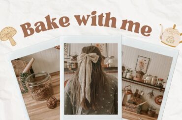 Bake with me| Easy Homemade Granola | simple living, nutritious healthy recipes, cottagecore vibes