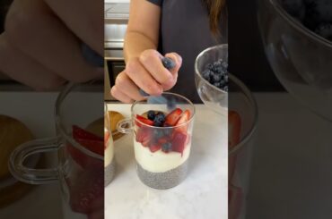 Healthy Breakfast Meal Prep Chia Pudding Parfait | MyHealthyDish