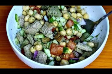 Healthy Salad | Chickpea salad with green sauce | high protein salad | weight loss |  Food Flavours