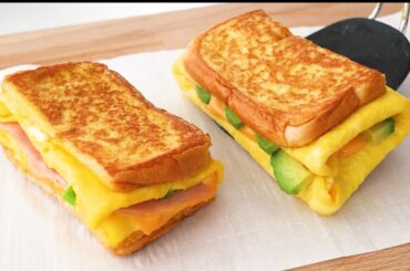 ONE PAN EGG AND CHEESE TOAST RECIPE - SUNDAY HEALTHY BREAKFAST RECIPE